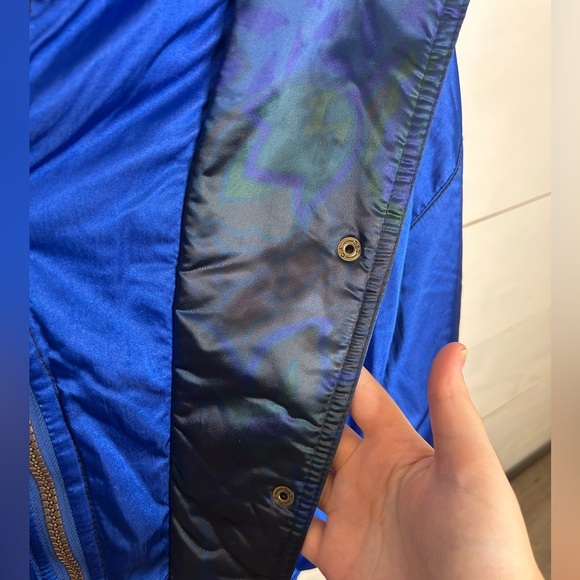 Vintage Obermeyer Ski Jacket Electric Blue Retro 80s/90s Women’s Size 10 Winter - Picture 2 of 10